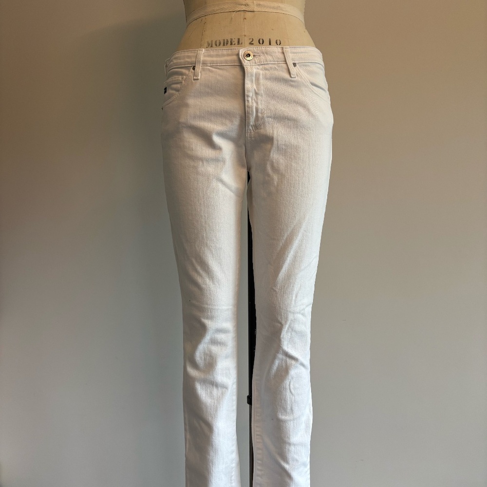 AG 28R WHITE SKINNY JEANS